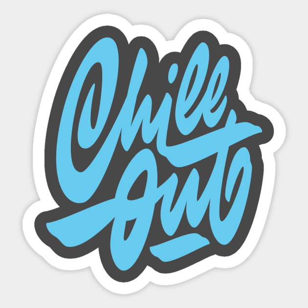 ChillOut Sticker by Atomicvibes